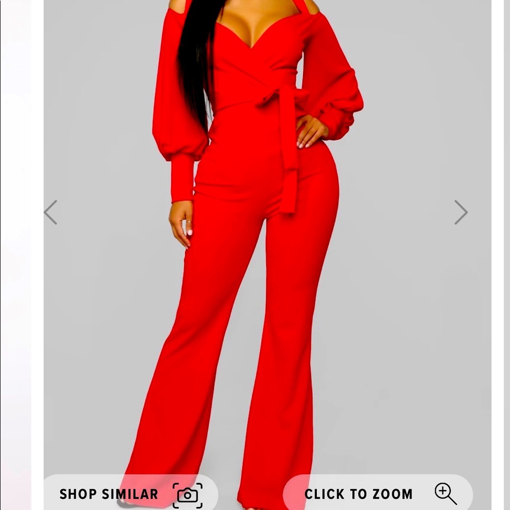 Red jumpsuit